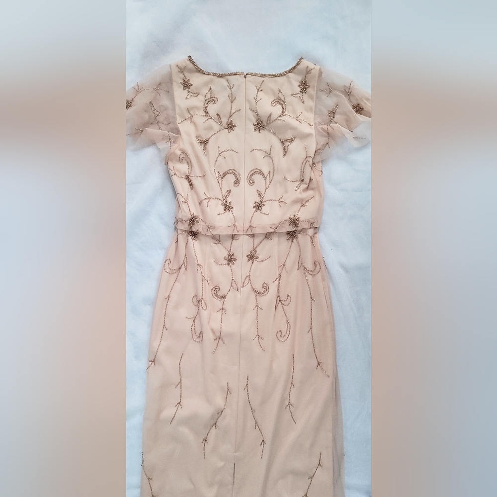 NWOT! Fall Boho Papell Studio Anthro Formal Women's Beaded Maxi Dress Small/4 - Picture 12 of 17